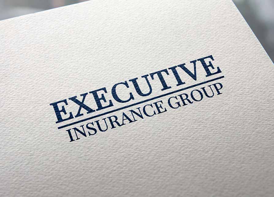 Executive insurance group logo printed on a paper